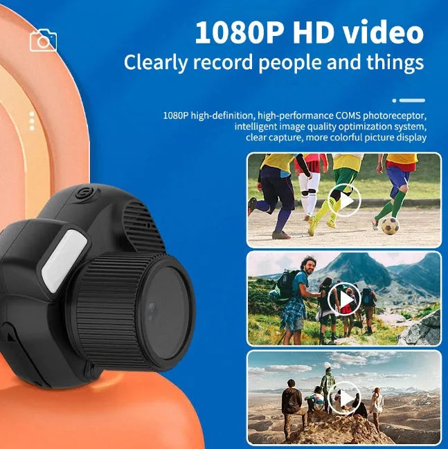 Black Y3000 HD outdoor sports camera with display screen showing recorded footage