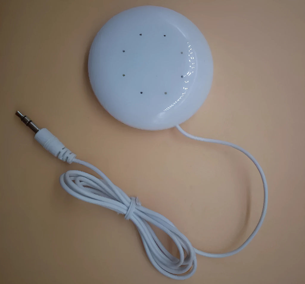 Mini portable pillow speaker audio accessory for high fidelity home use, single unit