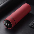 450ml stainless steel vacuum insulated water bottle in black, red, gold, and blue colours