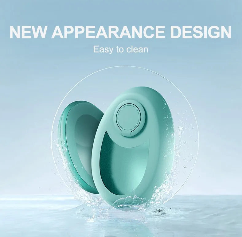 Crystal hair removal device with nano-glass surface and metal finger ring