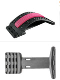 Adjustable back cracker massager with multiple massage heads in rectangular trapezoid shape