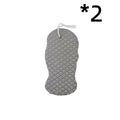 3D fish scale pattern bath sponge in multiple colours for gentle body exfoliation