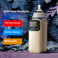 Universal baby bottle warmer with fast-charge 8000mAh battery and USB charger