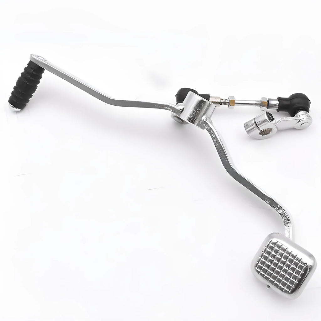 GS125 motorcycle gear lever showing 300mm length and tooth pattern detail