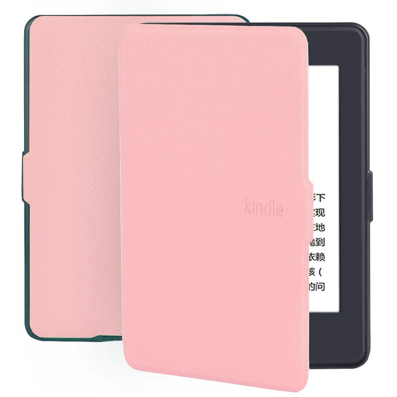 Kindle Paperwhite leather case in black, microfiber leather, 170x120x10mm size