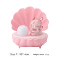 Shell Star cartoon character resin night light in pink pig, blue bear, purple sheep, or yellow Miki designs.