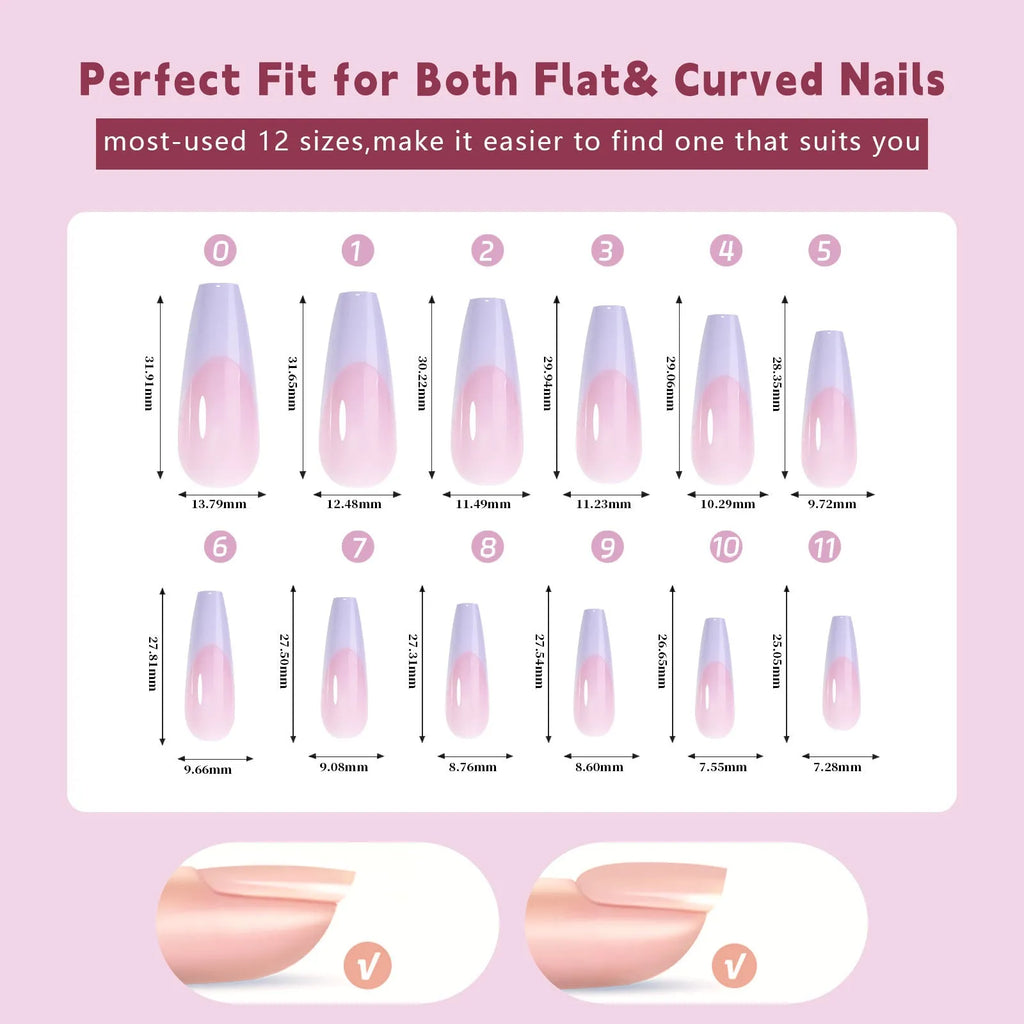 Open box showing 288 French wear armour style seamless removable nail stickers.