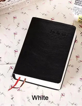 Large thick leather Phnom Penh notebook in A6 size with gold cover and 480 pages of writing paper