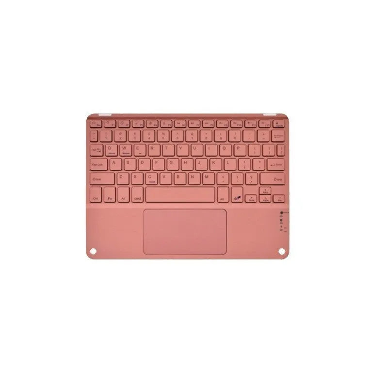 Square hat touch Bluetooth wireless charging keyboard in one of eight colour options on a desk