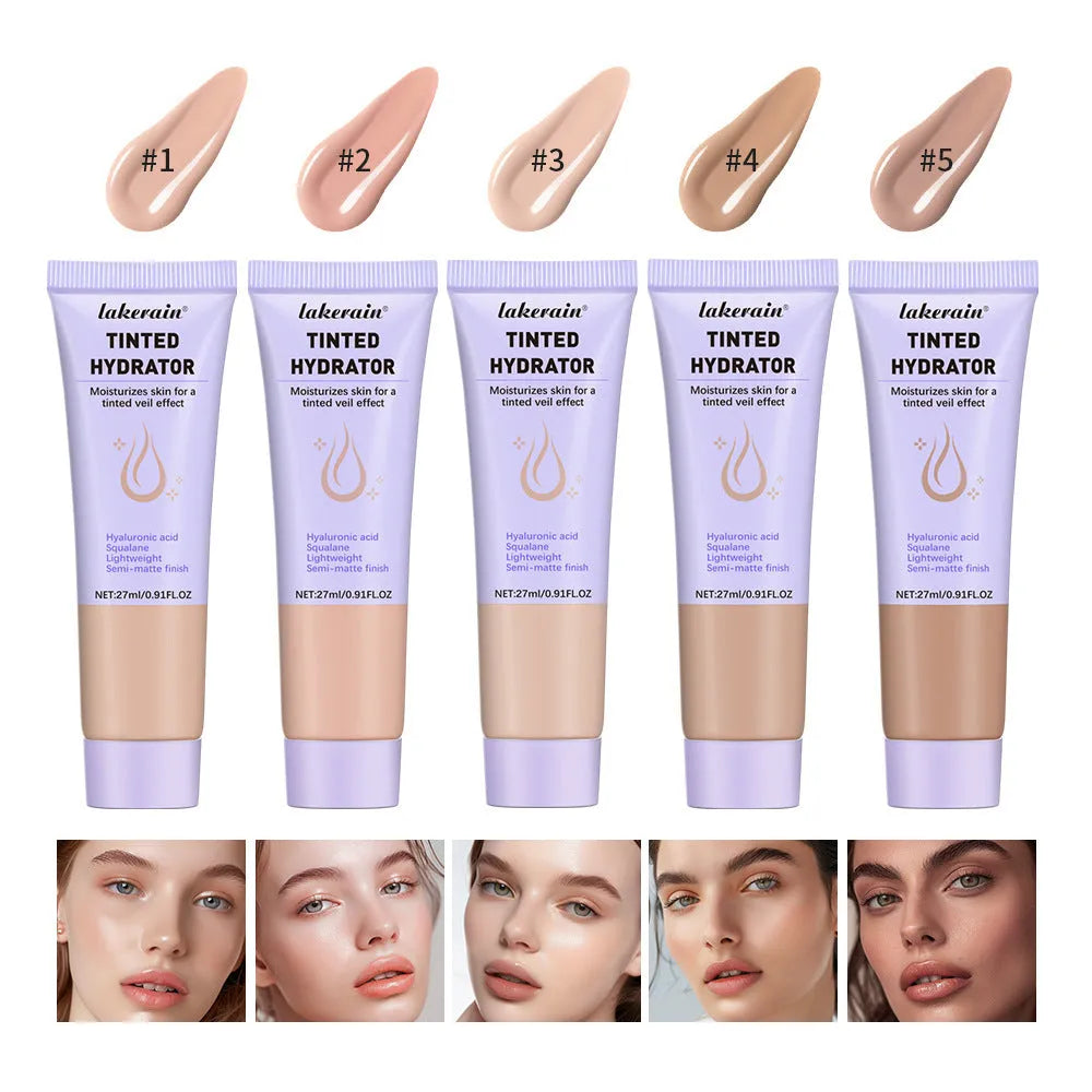 Lakerain coloured moisturizer concealer face cream 27ml with five colour options