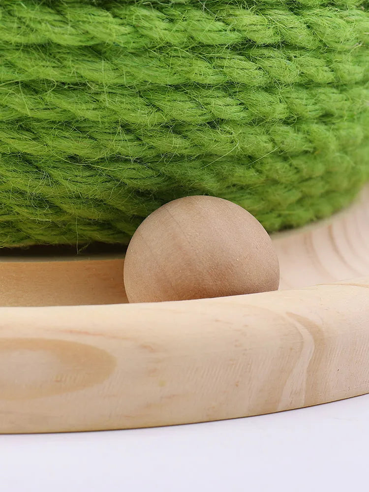 PP cactus shape cat grinding paw toy for vocal play, shown in Cat head type, Circular, or Rotary table type colour option.