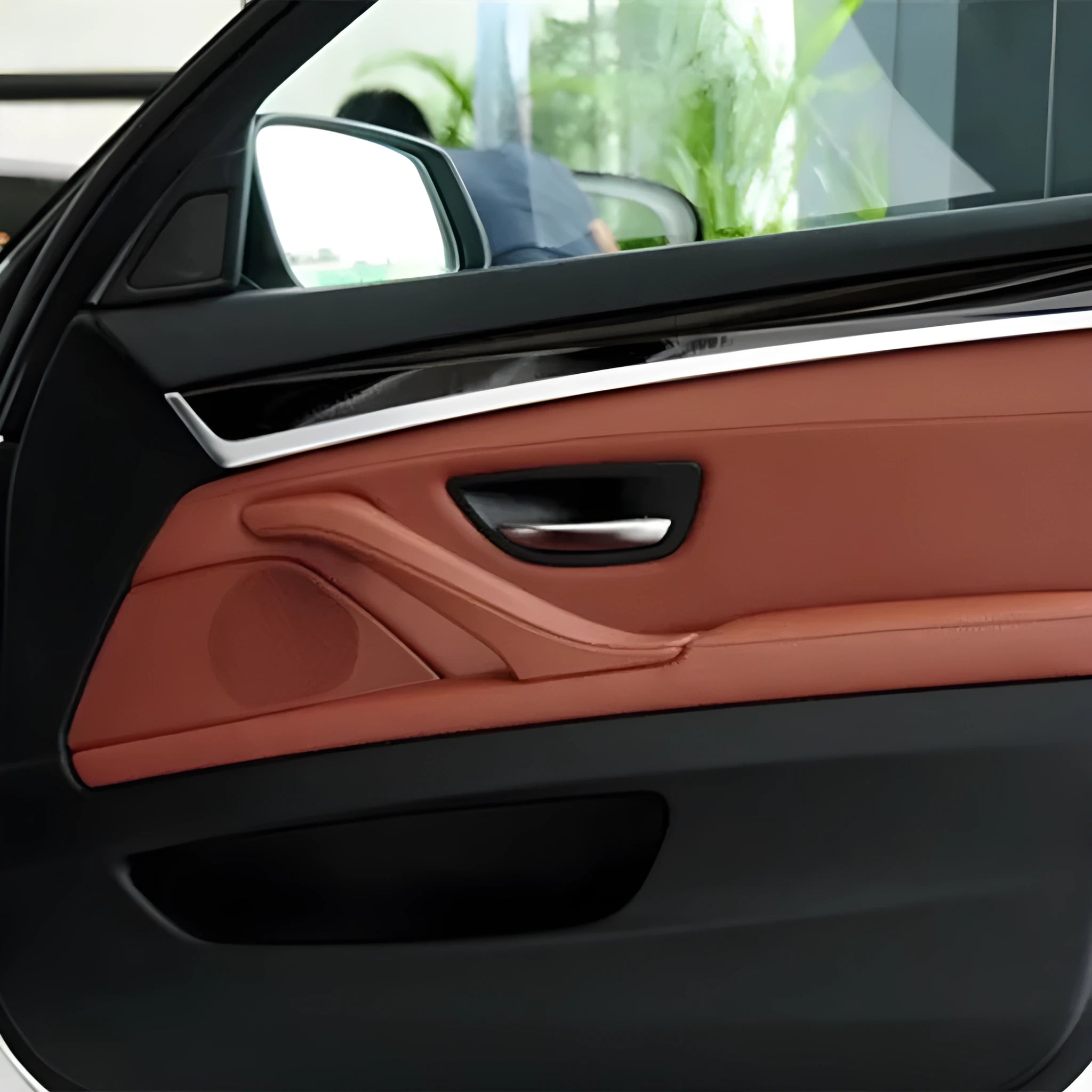 BMW 5 Series door speaker cover replacement part in ABS PC plastic showing colour options