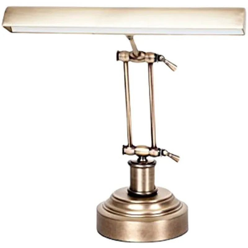 Classical piano practice touch dimming table lamp with metal shade in bronze colour for music spectrum lighting