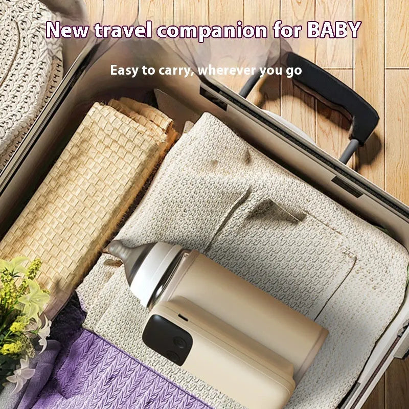 Universal baby bottle warmer with fast-charge 8000mAh battery and USB charger