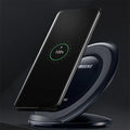 Qi wireless fast charging pad for Samsung Galaxy Note Edge in black and white colour options.