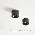 Round surface-mounted adjustable ultra-thin spotlight ceiling light with aluminium shell