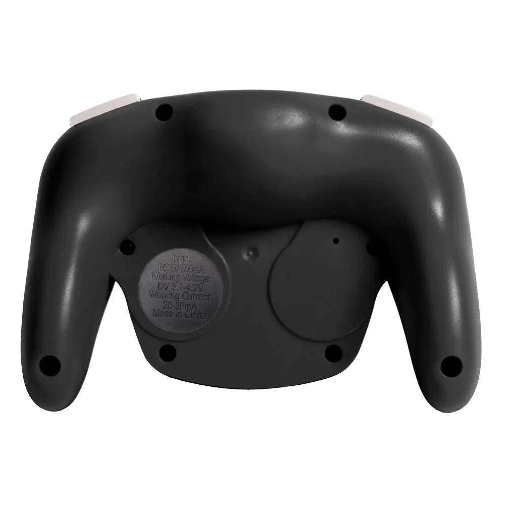 Black wireless Bluetooth gamepad with analogue sticks, D-pad, and face buttons for Nintendo Switch and PC.