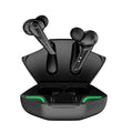 Wireless Bluetooth in-ear sports earphones in black colour with charging case