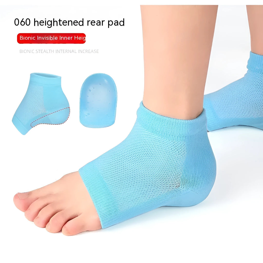 Half Insole Bionic Thickened Foot Sock 0.2cm in black colour with soft padding