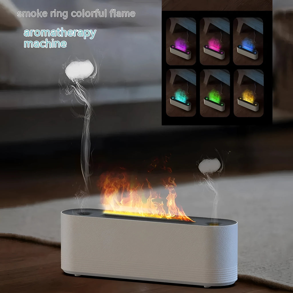 Mini USB aroma diffuser humidifier in Nordic style black with remote control and 120ml tank