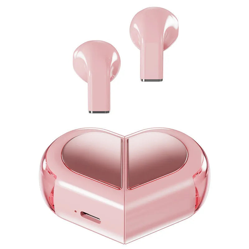 K520 Creative Rotatable Bluetooth wireless earphones in black, white, and pink colour options.