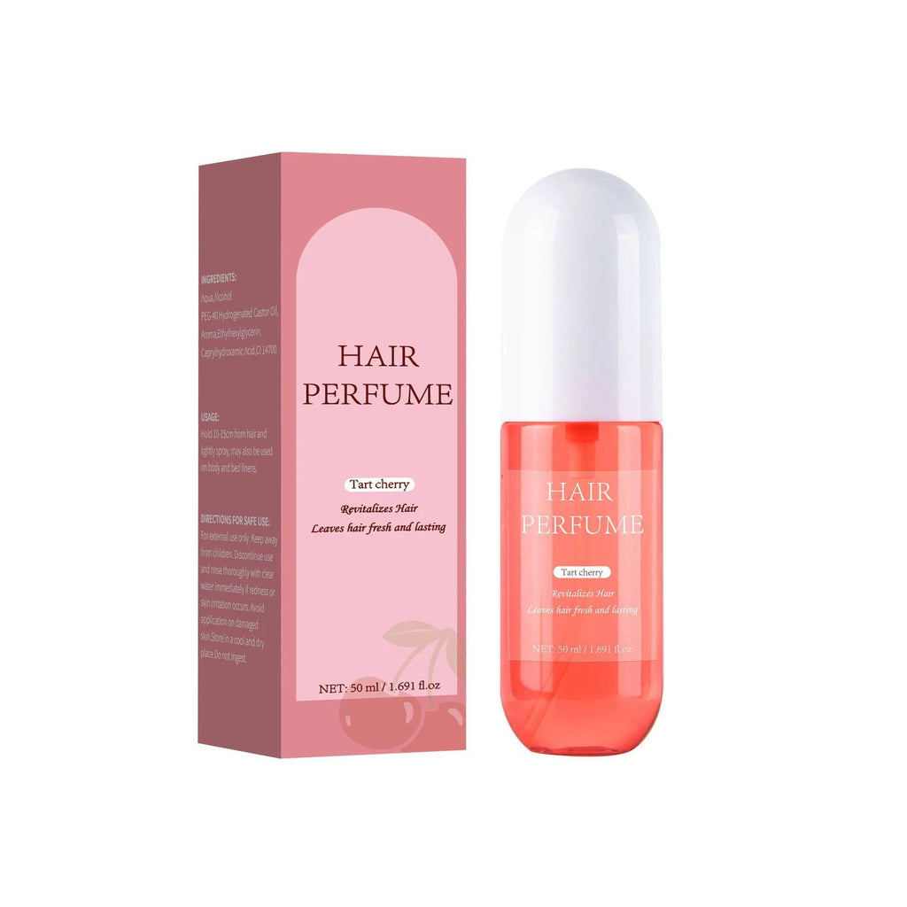 Sour Cherry Hair Care Perfume 50ml spray bottle with fruity fragrance for hair