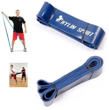 Nature Pure latex resistance bands six colour set 208cm long 4.5mm thick with red black purple green blue orange loops