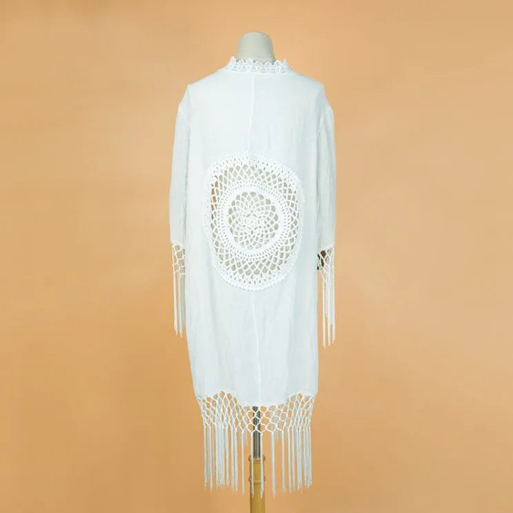 White polypropylene sun proof shirt swimsuit beach blouse for women one size