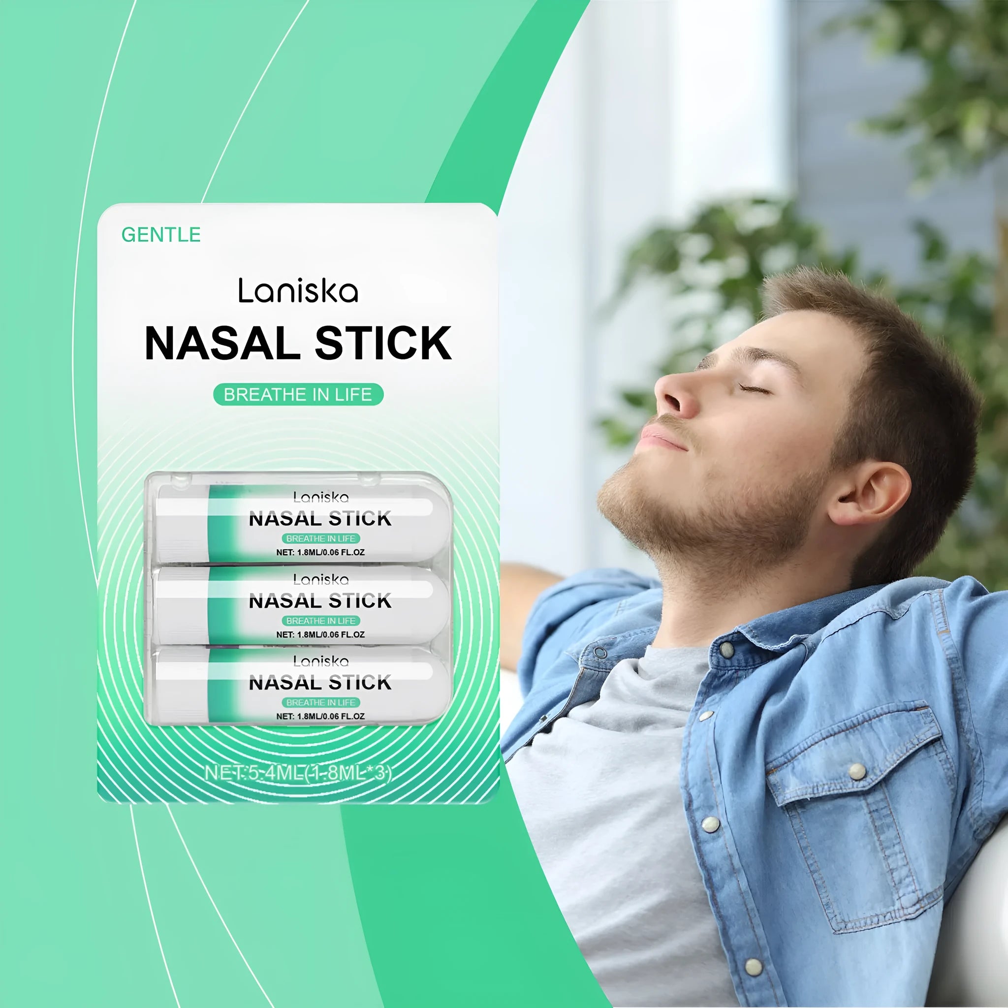 Mint Cool Nose Soothing Suit with three 1.8ml containers of menthol and spearmint nasal spray