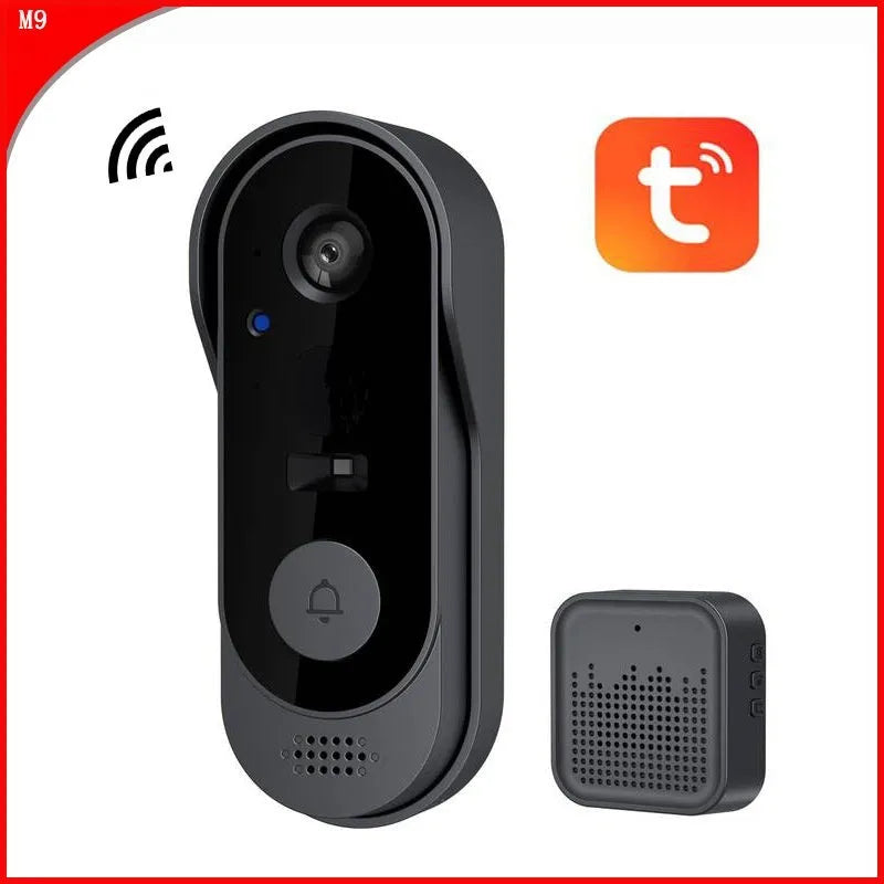 M9 WIFI video doorbell with built-in battery and infrared night vision