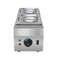 Commercial electric chocolate melting machine with double pot construction and temperature control display