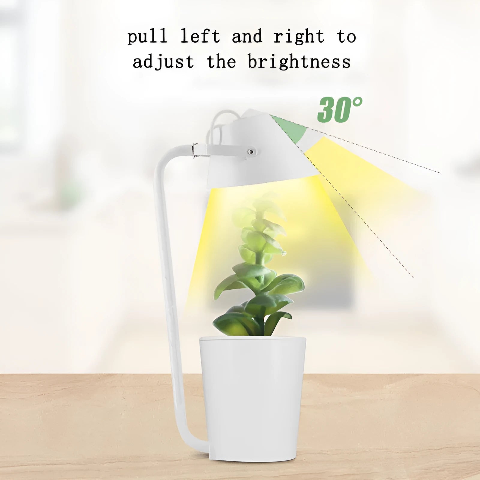 White plastic hydroponic container for desktop soilless plant cultivation