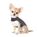Heather Gray dog anxiety jacket and warm vest for small to extra large dogs.