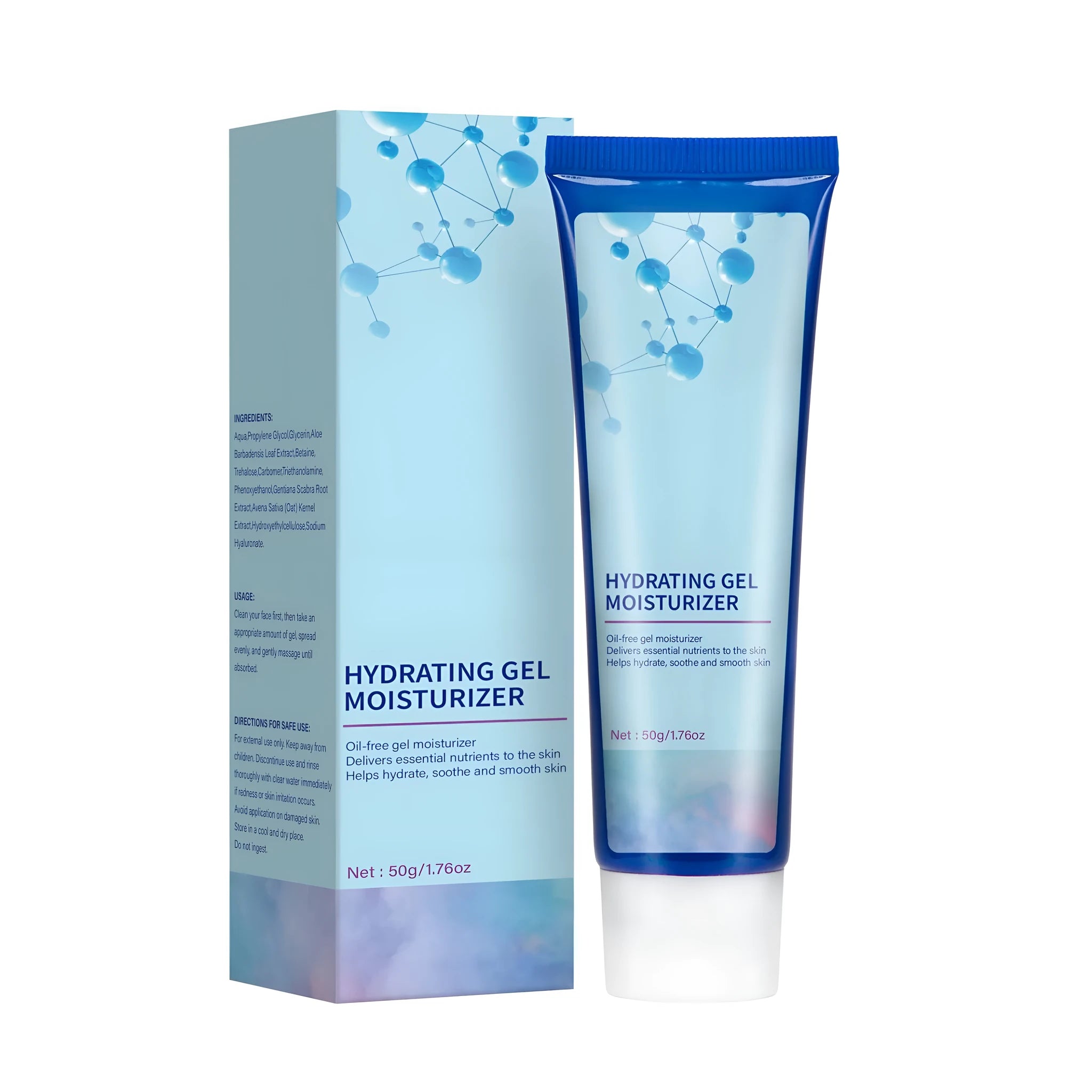 FP-A032 electrolyte moisturising gel 50g jar with gel formula for facial hydration