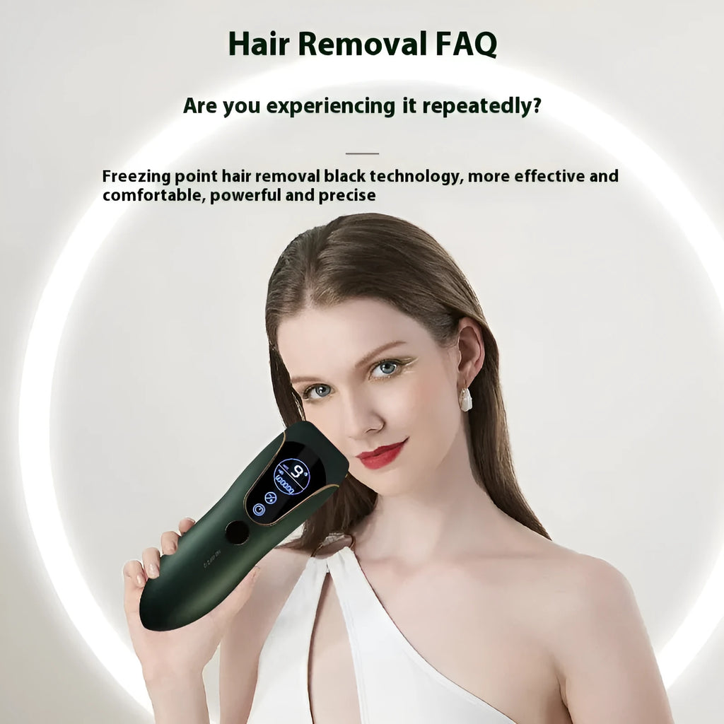 Sundial Freezing Point Hair Removal Device in white, green, or pink colour for whole body use.