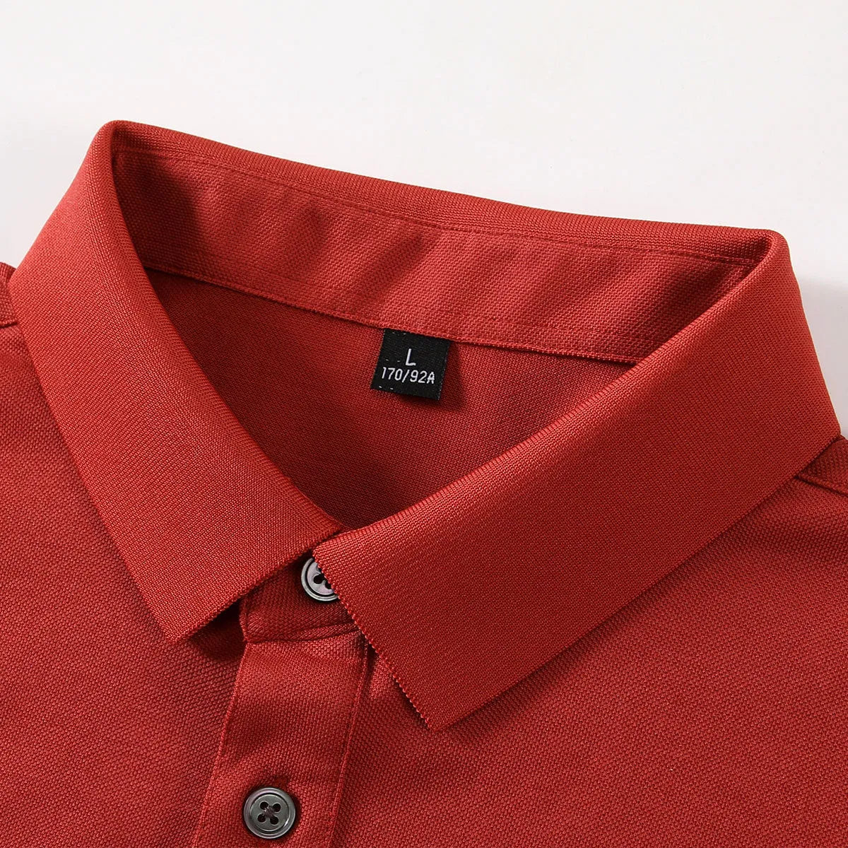 Cotton lapel short-sleeved t-shirt in business style with mosaic pattern detail