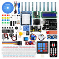 LAFVIN Arduino UNO R3 super starter kit with blue development board and numerous electronic components