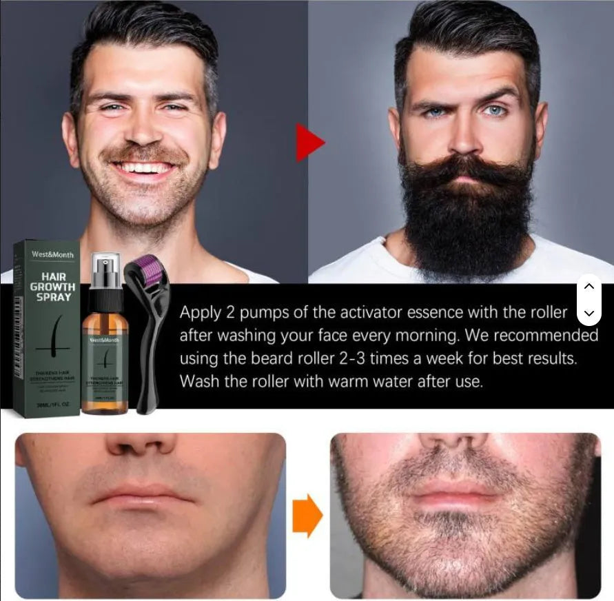 Men's organic face spray with herbal tea formula in a beauty care package packaging