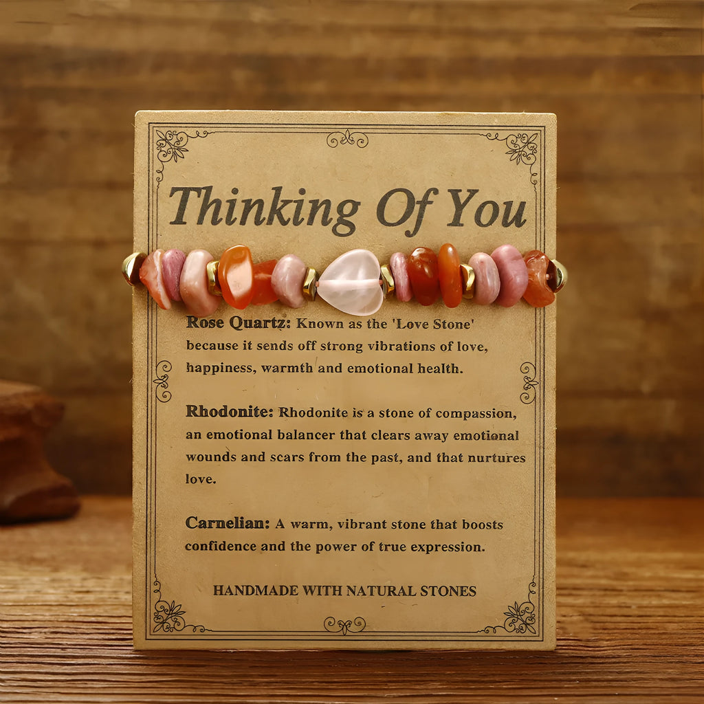 Handcrafted geometric stone bead bracelet in fashion OL style for women