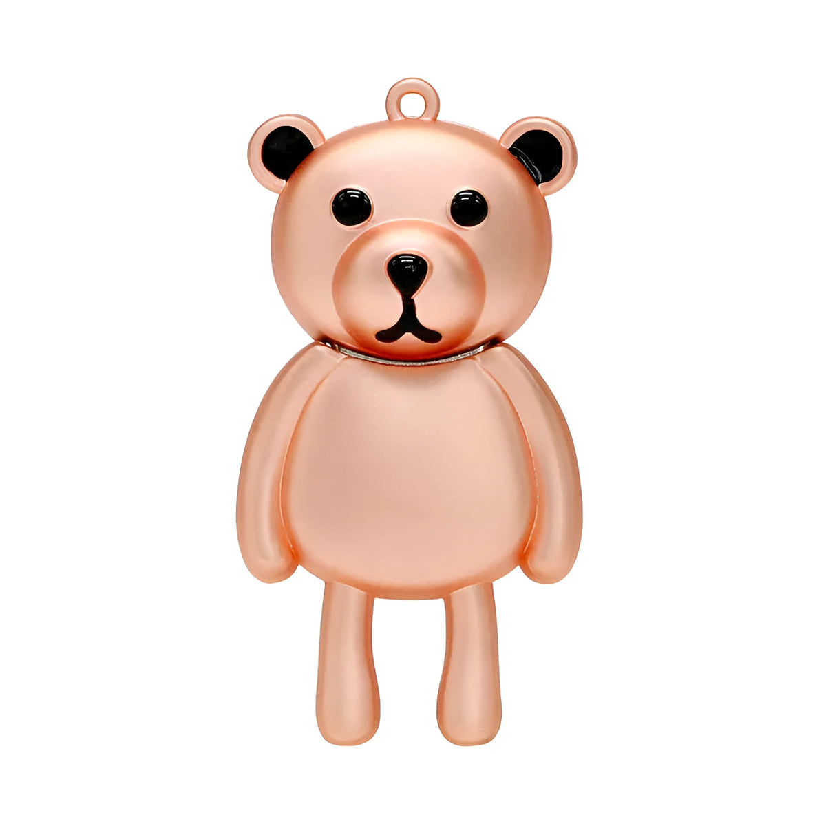 Crystal jewelry USB flash drive with crystal bear design metal shell in Panda colour on white background