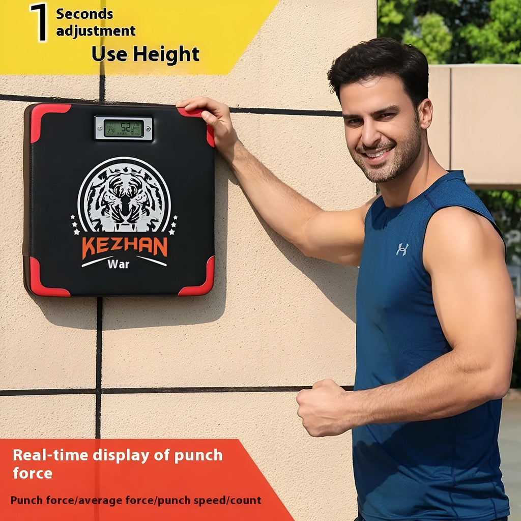 Smart hanging-type boxing training dynamometer focus mitts with PU construction and accessories