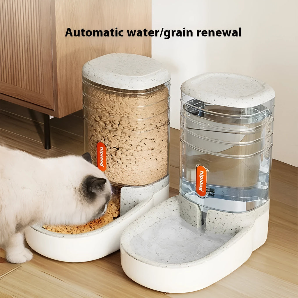 Second generation 3.8-litre automatic pet drinker and feeder in grey, blue, pink or green colour