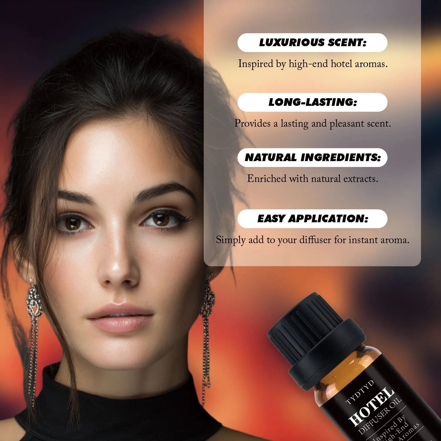 10ml bottle of natural plant fragrance essential oil for universal skin types