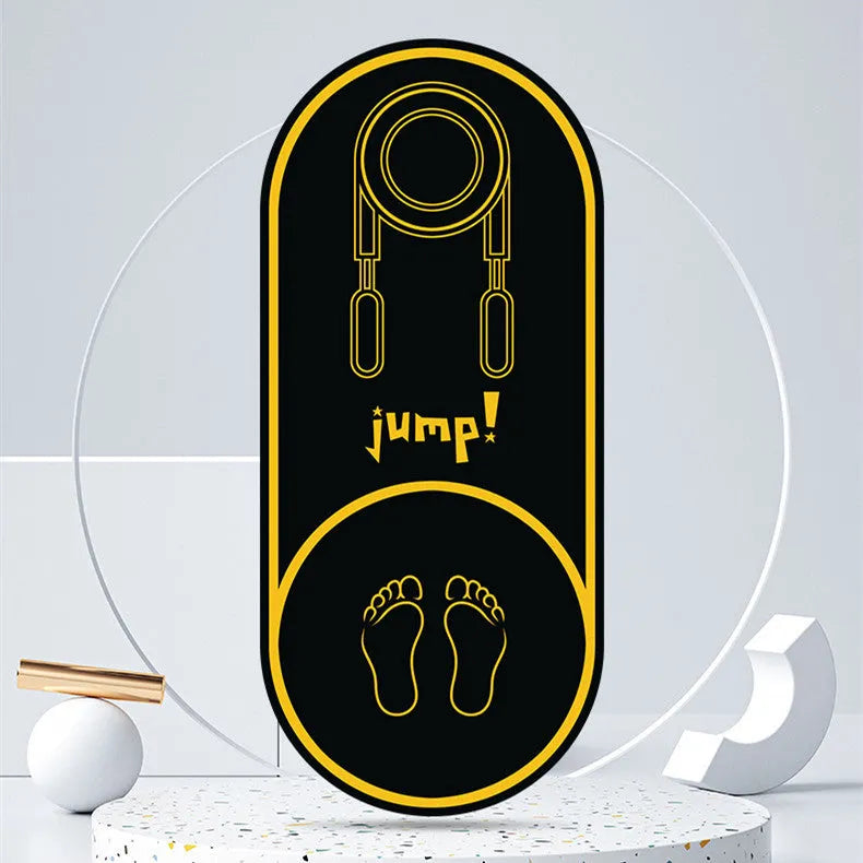 Faux leather yoga mat in black or pink, showing non-slip surface and 6mm thickness.