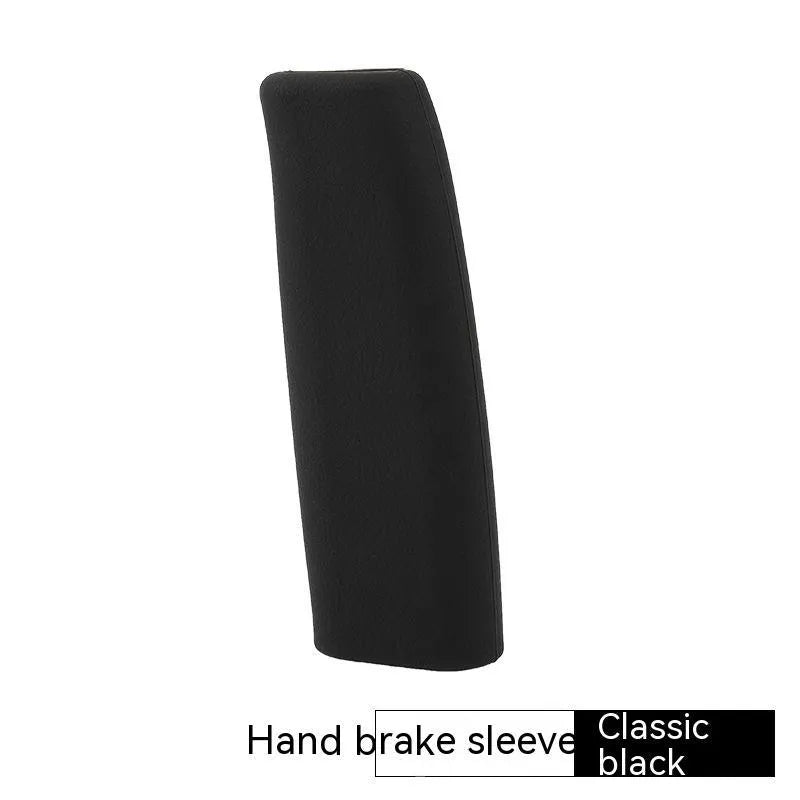 Silicone handbrake sleeve for cars in black, grey, beige, red, and blue colours