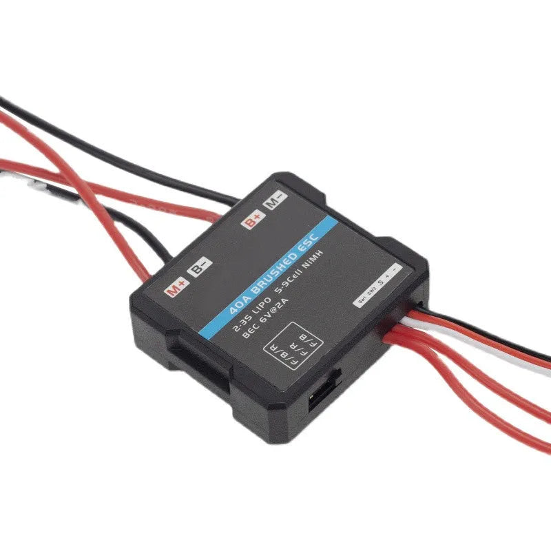 Small Boat 40A brushed electronic speed controller for 1/16 and 1/18 scale RC vehicles