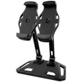 Desktop double stand aluminium alloy phone holder in white colour