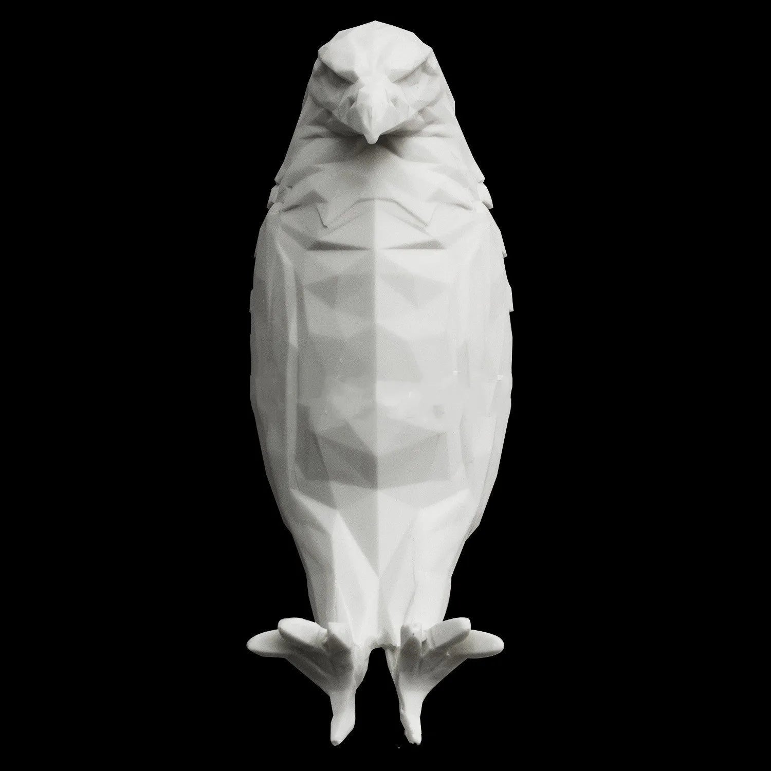 Eagle-shaped wall lamp with 3D printed resin body and projector lighting