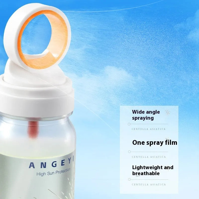SPF50 sunscreen spray canister for military training and full body UV protection