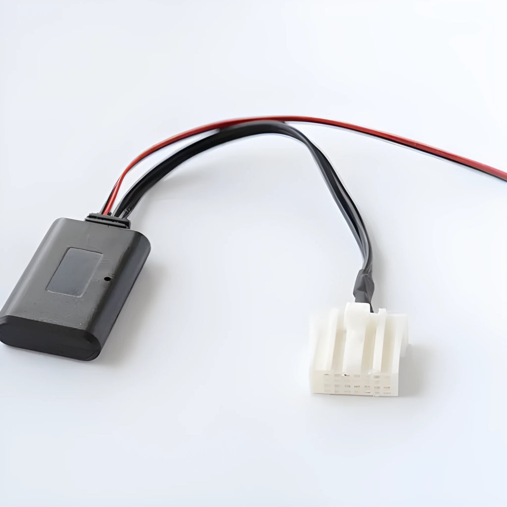 Black Bluetooth audio adapter cable for Mazda cars with AUX port, compatible with 2006+ models.